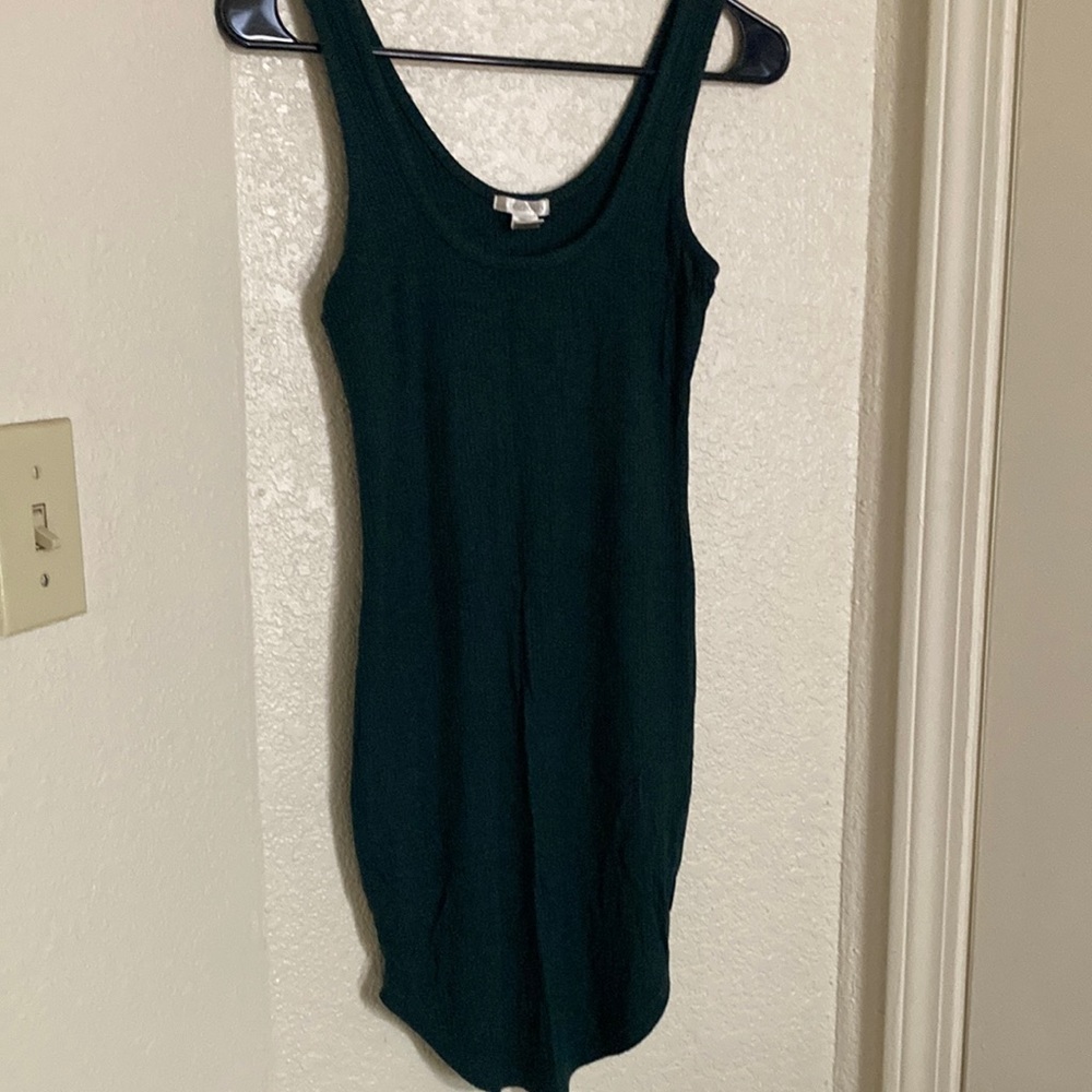 Dark Greenish Slim Dress Small Stretchy Bozzolo